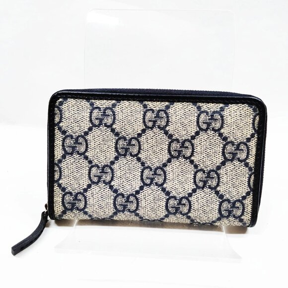 Authentic Gucci GG Supreme Canvas Zip Around Wallet - Picture 2 of 12